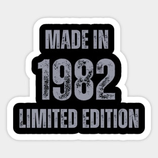 Vintage Made in 1982, Limited Edition  , Gift for Mom Dad Birthday Sticker